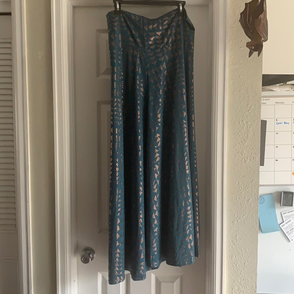 Lularoe Teal Maxi Skirt